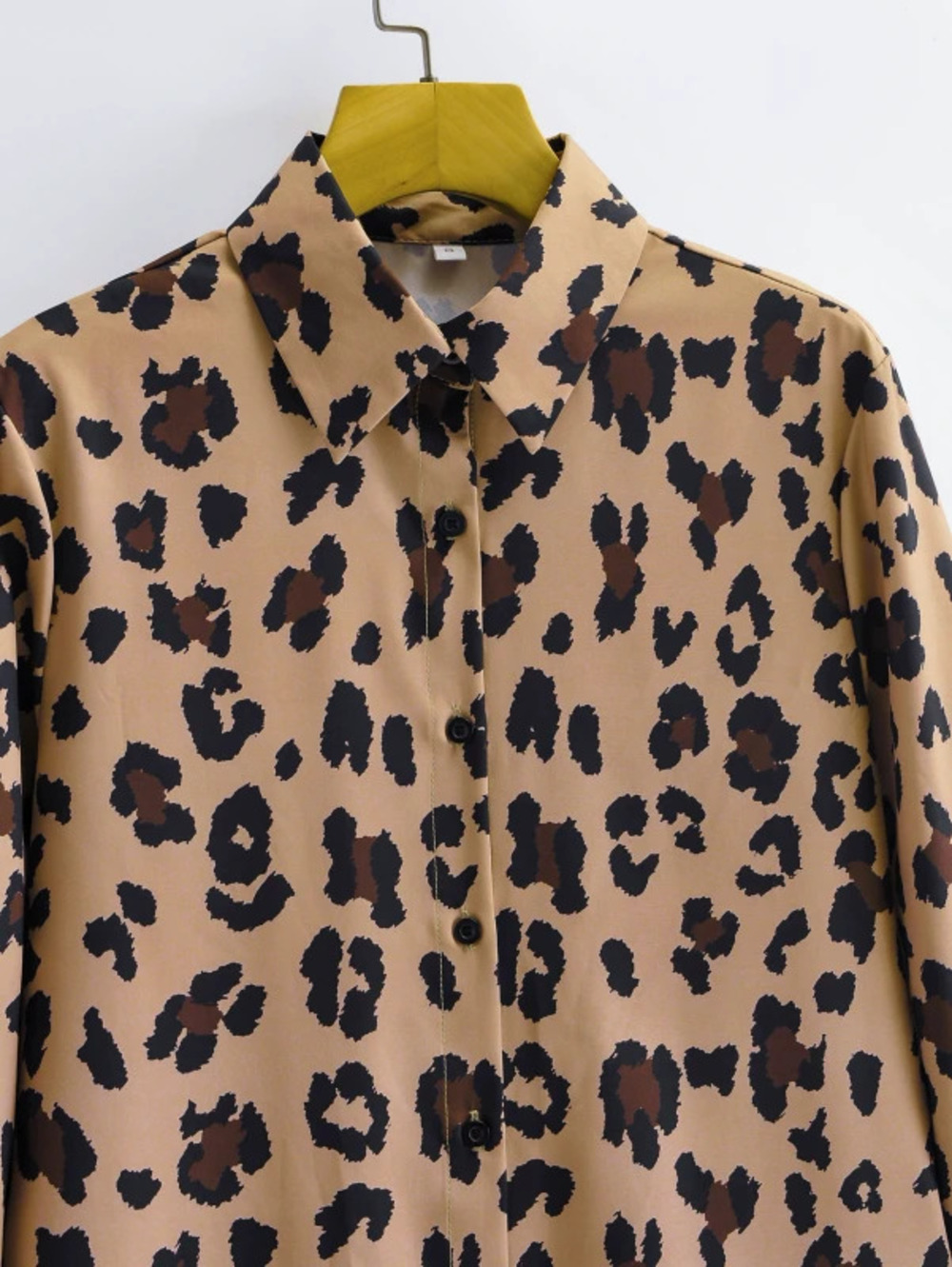 Spring Leopard Print Long Sleeve Loose Shirt